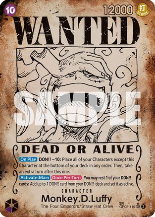 Monkey.D.Luffy (Wanted Poster) (OP05-119) - Secret Rare