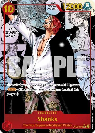 Shanks (004) (Manga) (OP09-004) - Super Rare