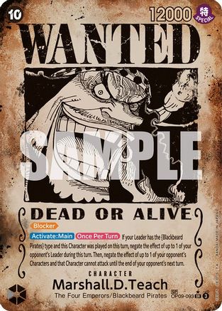 Marshall.D.Teach (093) (Wanted Poster) (OP09-093) - Super Rare