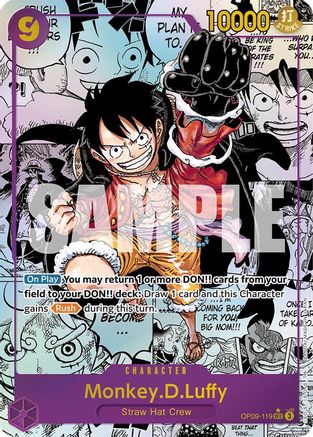 Monkey.D.Luffy (119) (Manga) (OP09-119) - Secret Rare