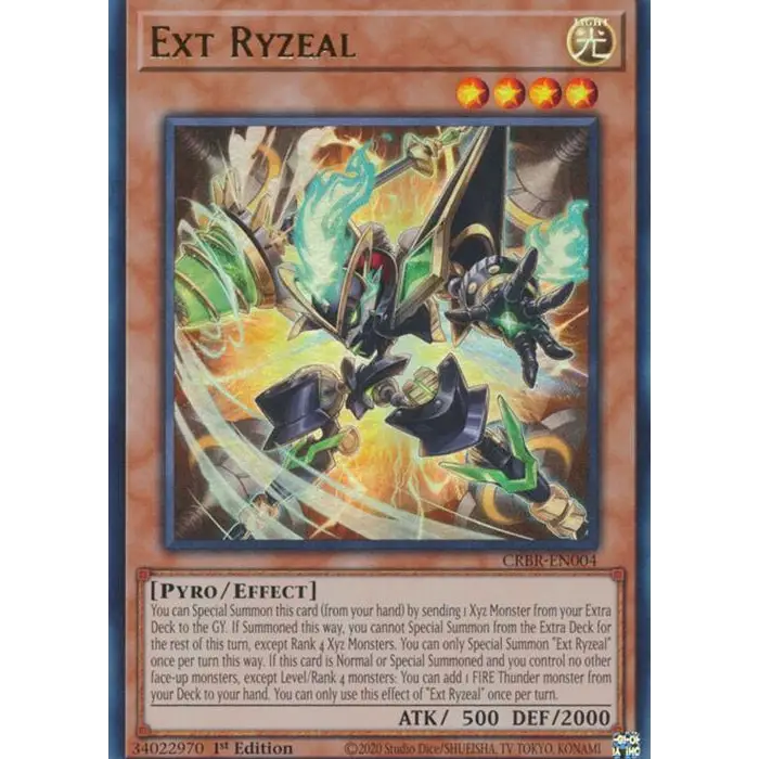 Ext Ryzeal - CRBR-EN004 - Ultra Rare - 1st Edition