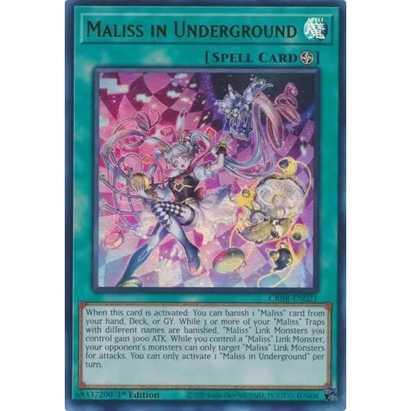 Maliss in Underground - CRBR-EN021 - Ultra Rare - 1st Edition