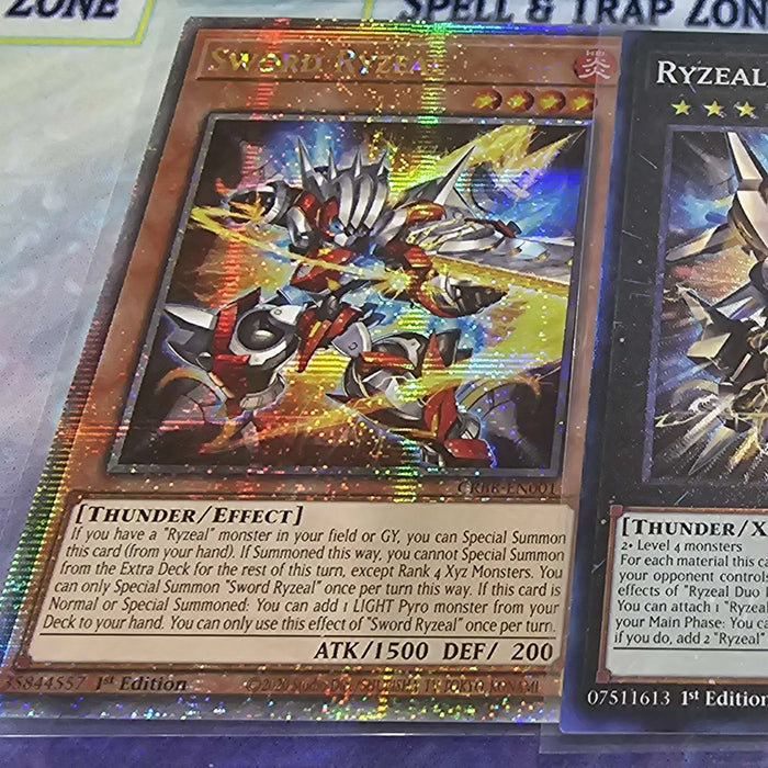 Sword Ryzeal - CRBR-EN001 - Quarter Century Secret Rare - 1st Edition