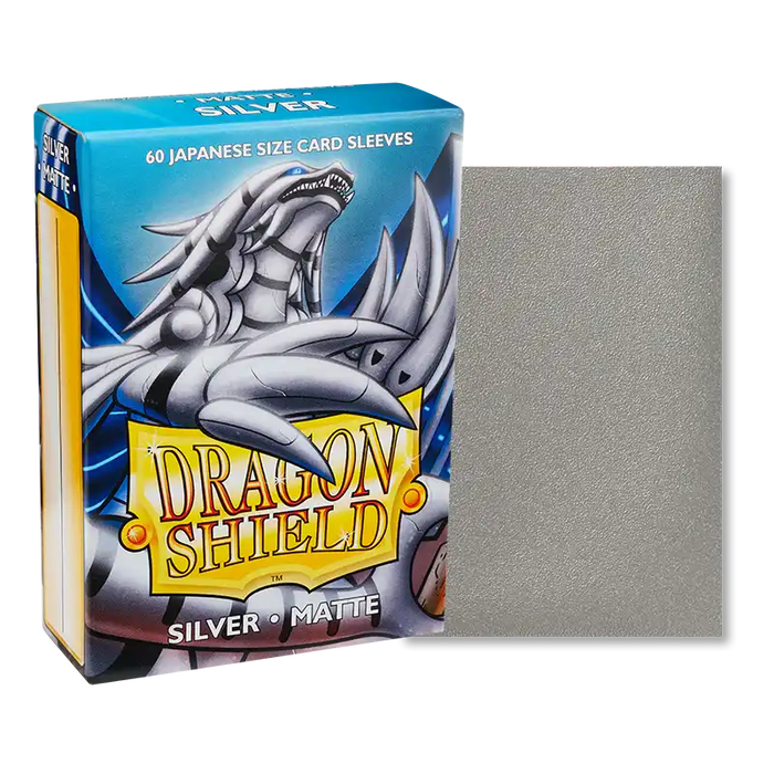 Dragon Shield - Japanese Size - Silver Matte