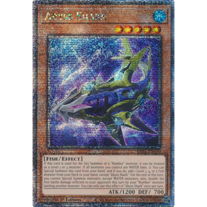 Abyss Shark - RA03-EN030 - Quarter Century Secret Rare - 1st Edition