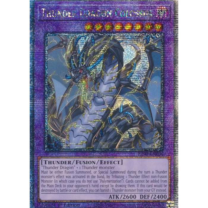 Thunder Dragon Colossus - RA03-EN036 - Quarter Century Secret Rare - 1st Edition