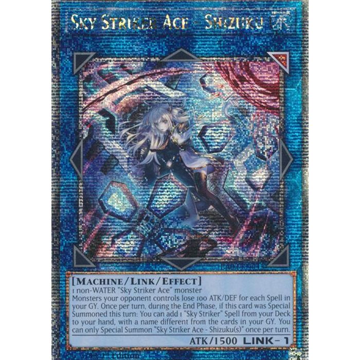 Sky Striker Ace - Shizuku (Alternate Art) - RA03-EN043 - Quarter Century Secret Rare - 1st Edition