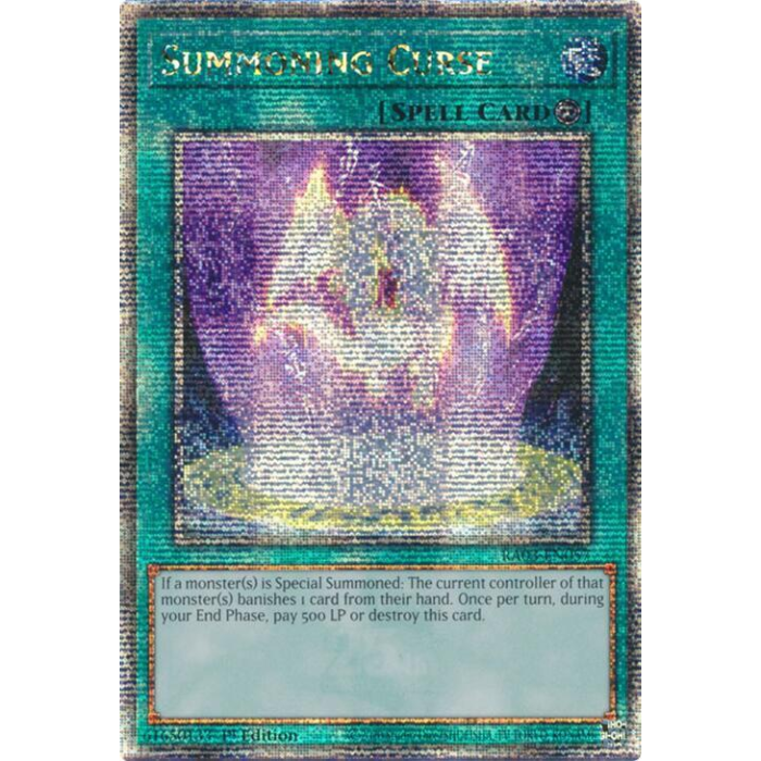 Summoning Curse - RA03-EN057 - Quarter Century Secret Rare - 1st Edition