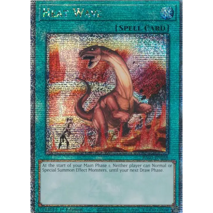 Heat Wave - RA03-EN058 - Quarter Century Secret Rare - 1st Edition