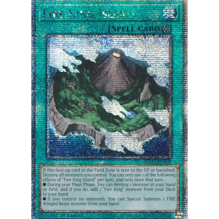 Fire King Island - RA03-EN059 - Quarter Century Secret Rare - 1st Edition