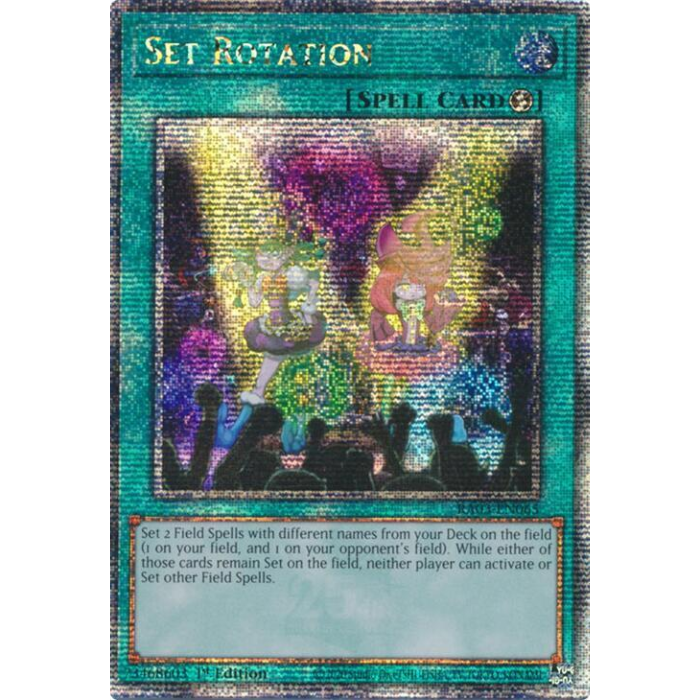 Set Rotation - RA03-EN065 - Quarter Century Secret Rare - 1st Edition