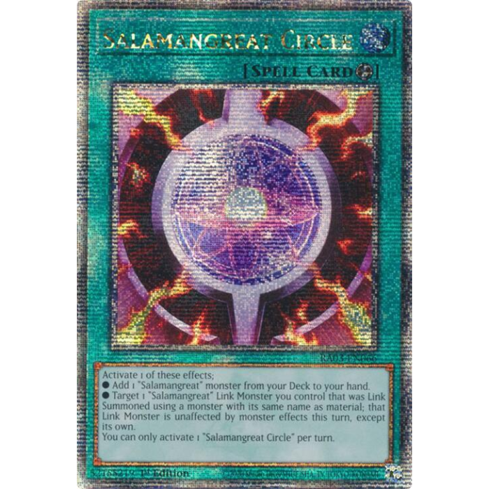 Salamangreat Circle - RA03-EN066 - Quarter Century Secret Rare - 1st Edition