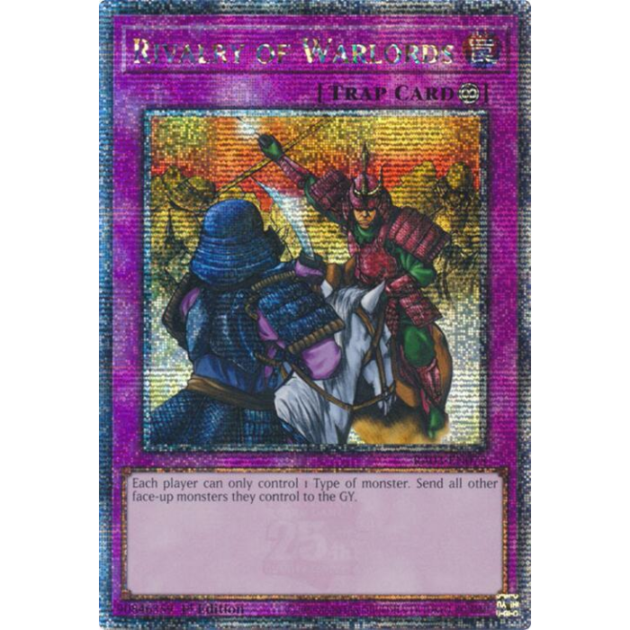 Rivalry of Warlords - RA03-EN075 - Quarter Century Secret Rare - 1st Edition