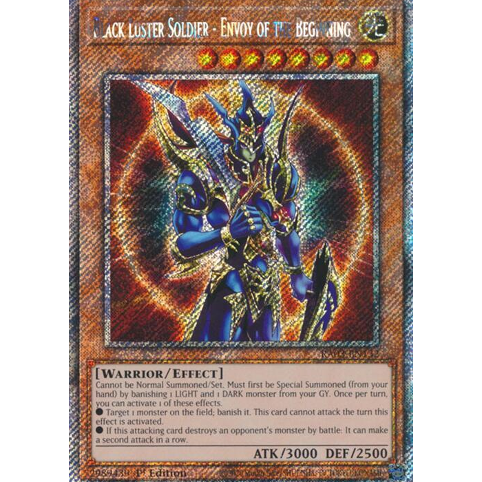 Black Luster Soldier - Envoy of the Beginning - RA03-EN132 - Platinum Secret Rare - 1st Edition