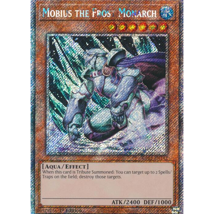 Mobius the Frost Monarch - RA03-EN142 - Platinum Secret Rare - 1st Edition