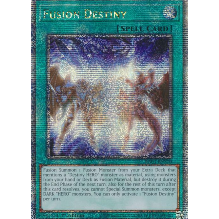 Fusion Destiny - RA03-EN270 - Quarter Century Secret Rare - 1st Edition