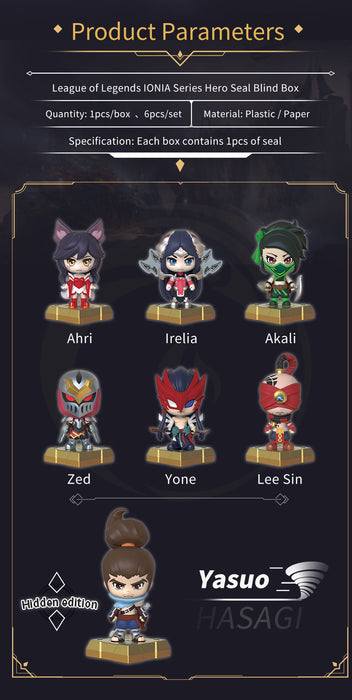 Ionia Heroes League of Legends Blind Box Series By Riot Games