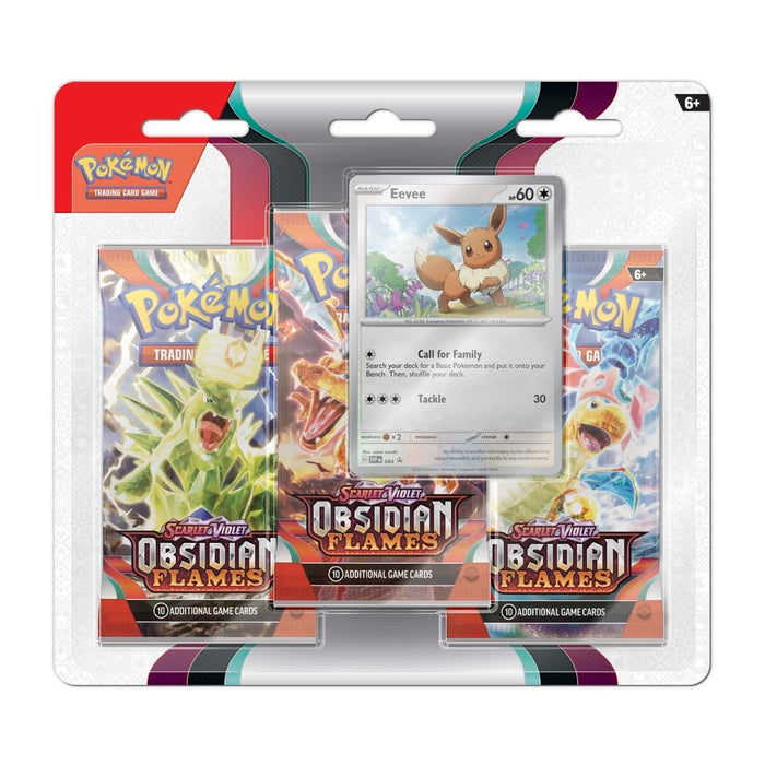 Pokemon - Scarlet & Violet - Obsidian Flames - 3 Pack Blister